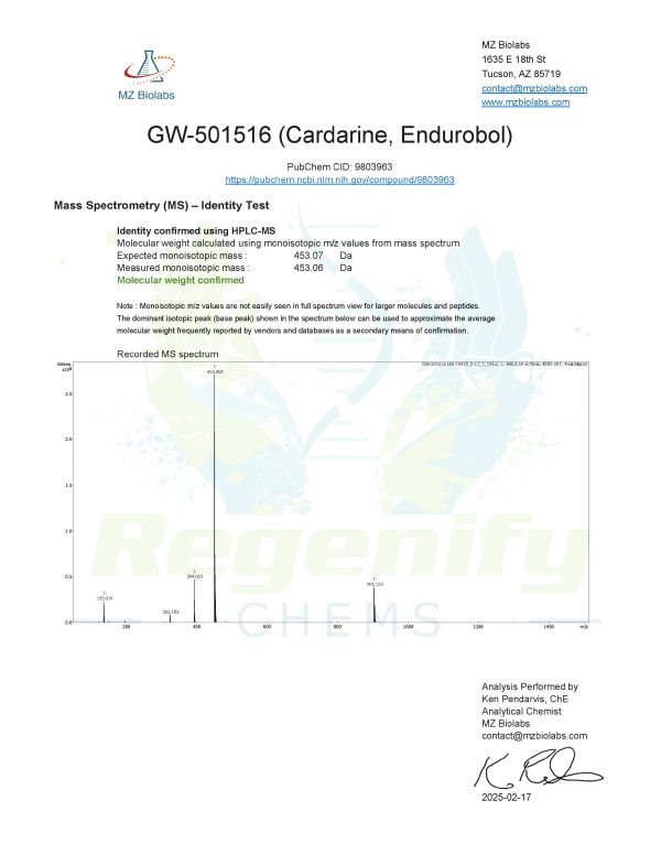GW-501516 / Cardarine Capsules - Image 2